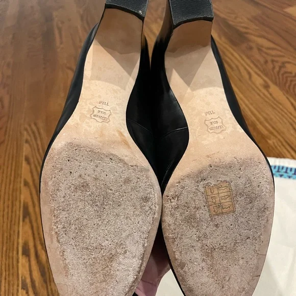 Tory Burch Raleigh heels 70mm black and gold size 11 - Picture 9 of 10